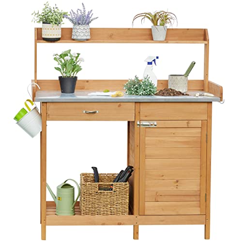 Algopix Similar Product 18 - Yaheetech Outdoor Garden Potting Bench