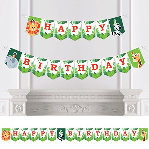 Algopix Similar Product 18 - Big Dot of Happiness Jungle Party