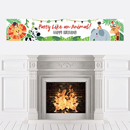 Algopix Similar Product 7 - Big Dot of Happiness Jungle Party