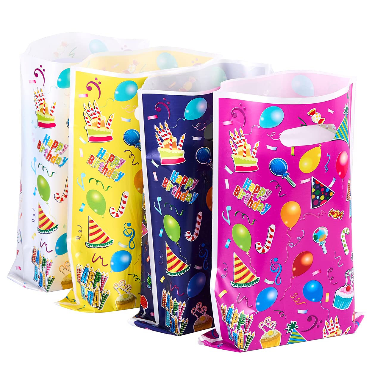Algopix Similar Product 18 - Plastic Party Favor Bags Assorted