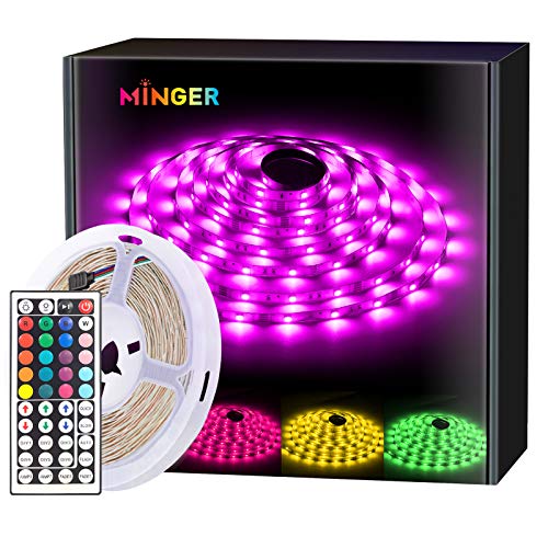 Algopix Similar Product 15 - MINGER RGB LED Strip Lights 164ft