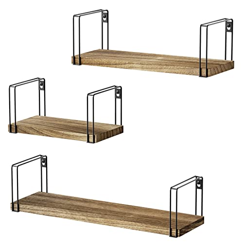 Algopix Similar Product 15 - SRIWATANA Rustic Floating Shelves