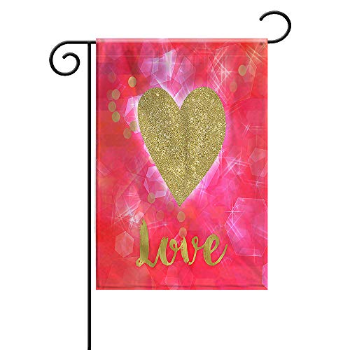 Algopix Similar Product 3 - Glitter Love Garden Flag
