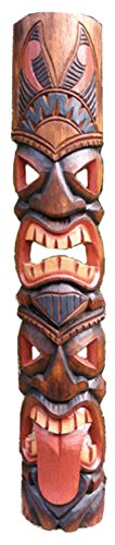 Algopix Similar Product 9 - FOREVER BAMBOO Tiki Mask Totem Tongue