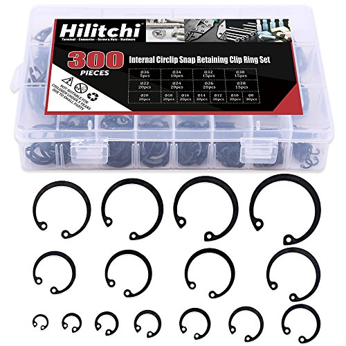 Algopix Similar Product 2 - Hilitchi 300Pcs 15SIZE Alloy Steel