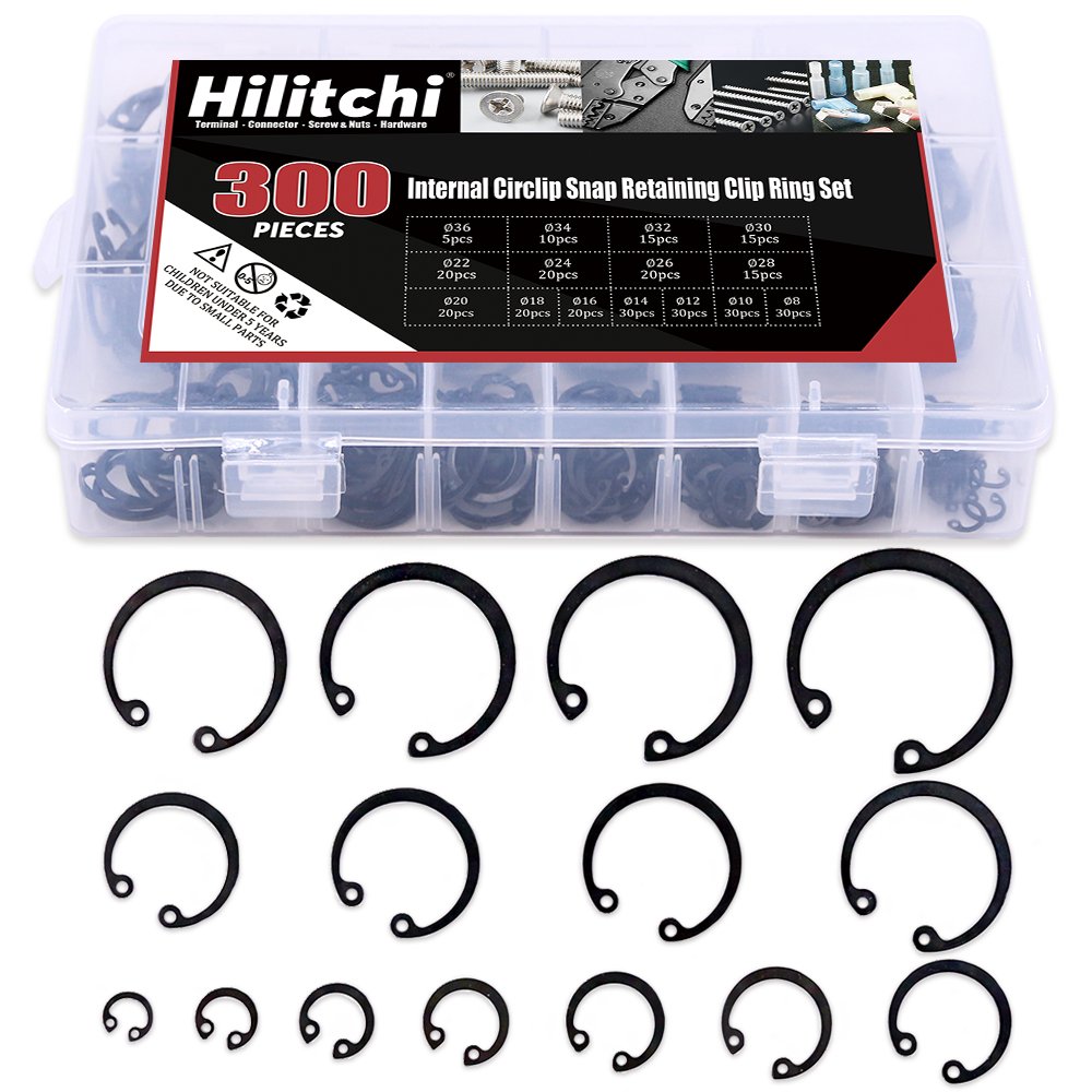 Algopix Similar Product 13 - Hilitchi 300Pcs 15SIZE Alloy Steel