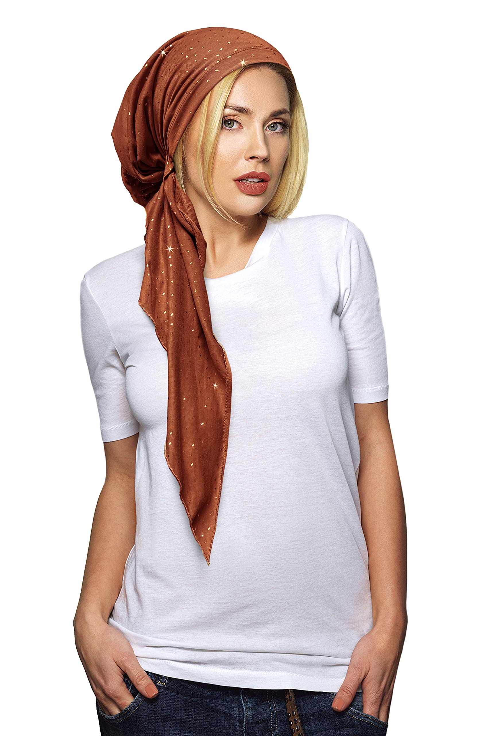 Algopix Similar Product 20 - ShariRose Burnt Sienna Headscarf for