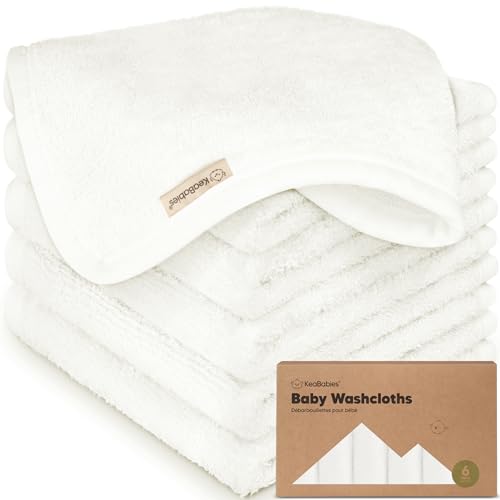 Algopix Similar Product 15 - 6Pack Baby Washcloths Soft Absorbent