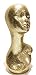 Algopix Similar Product 19 - Gold Mannequin Head