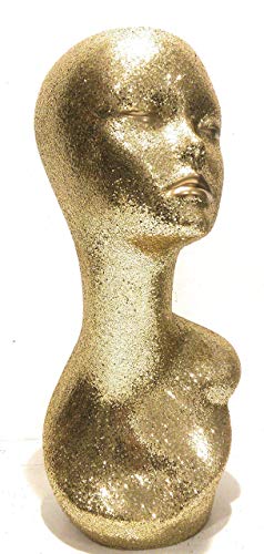 Algopix Similar Product 16 - Gold Mannequin Head