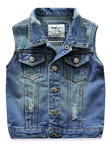 Algopix Similar Product 14 - Little Boys Spring Autumn Denim Vest