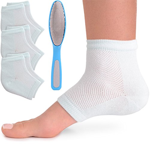 Algopix Similar Product 11 - Cracked Heels Moisturizing Gel Socks 