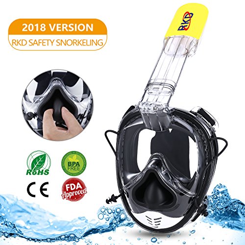 Algopix Similar Product 4 - RKD Snorkel Mask Full Face Snorkel Set