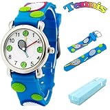 Algopix Similar Product 10 - Kids Watch with 3D Cartoon Tennis