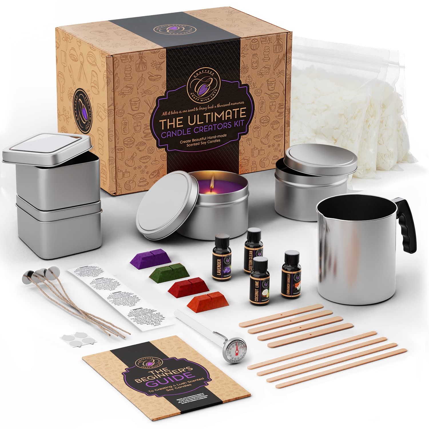 Algopix Similar Product 14 - CraftZee Candle Making Kit for Adults