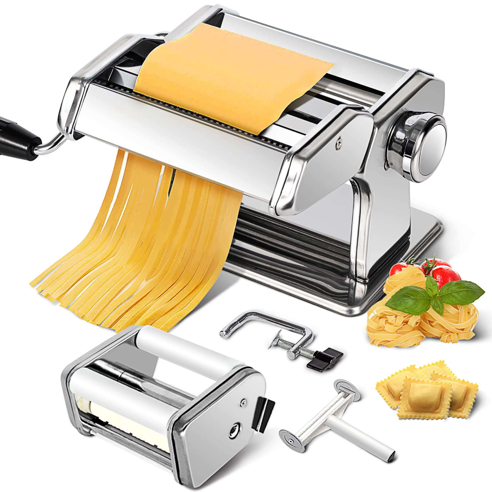 Algopix Similar Product 17 - CHEFLY Pasta  Ravioli Maker Set 9