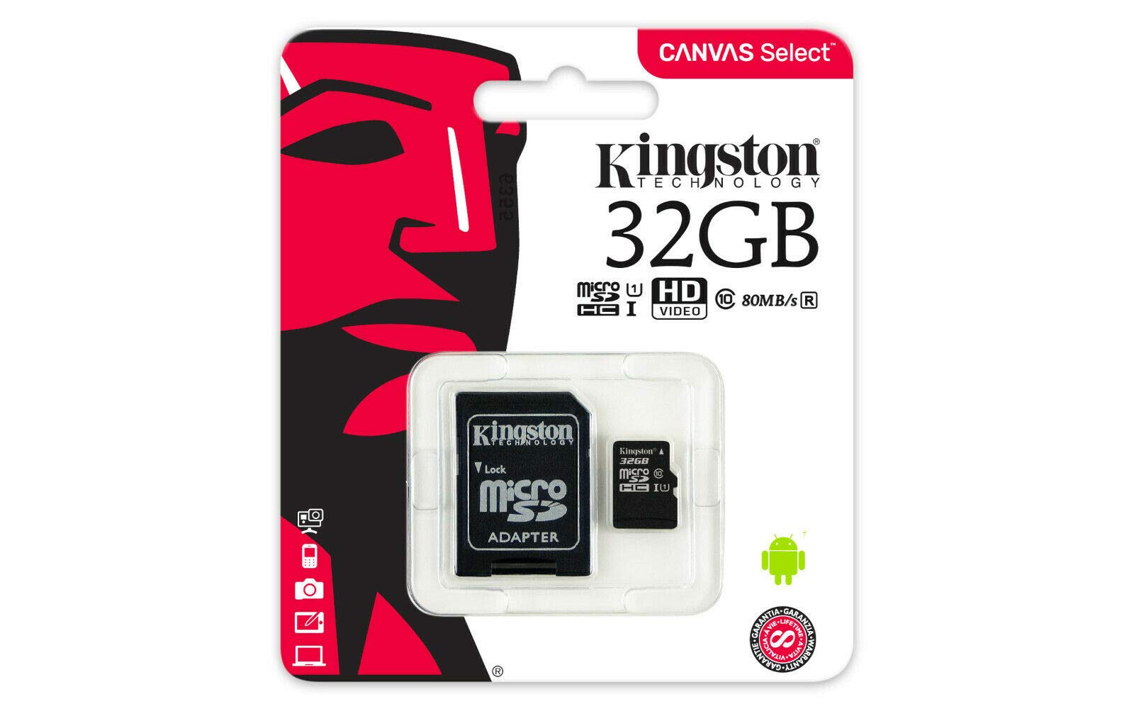 Algopix Similar Product 9 - Kingston Canvas Select 32GB MicroSDHC