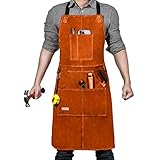 Algopix Similar Product 12 - Leather Welding Work Apron  Heat