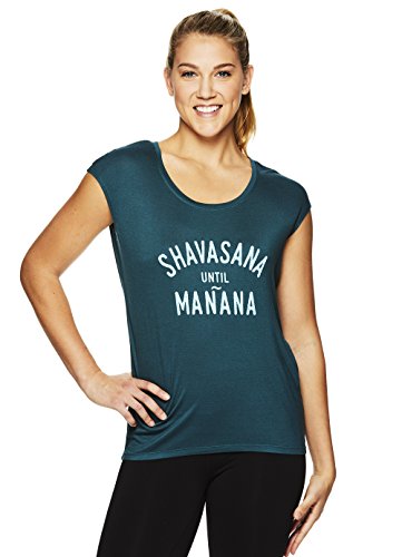 Algopix Similar Product 11 - Gaiam Womens Dani Yoga Short Sleeve
