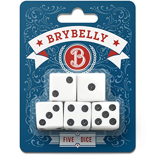 Algopix Similar Product 7 - Classic White Game Dice for Playing