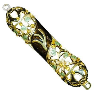 Algopix Similar Product 9 - Quality Judaica Modern Jeweled Mezuzah