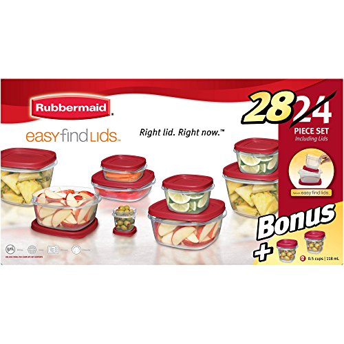 Algopix Similar Product 9 - Rubbermaid Easy Find Lids Food Storage