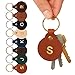 Algopix Similar Product 9 - Northwind Leather Circle Keychain 