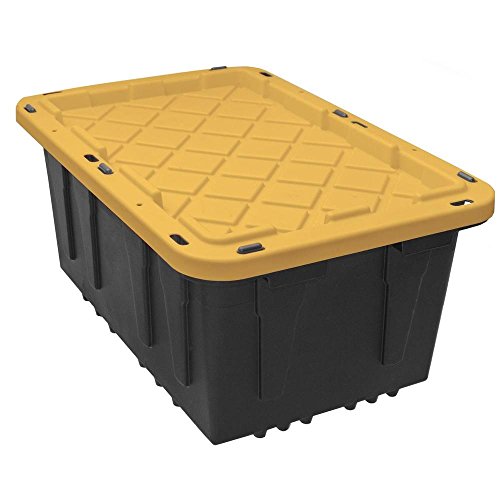 Algopix Similar Product 15 - HDX 17 Gal. Storage Tote in Black