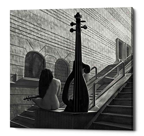 Algopix Similar Product 5 - Epic Graffiti Violinist Giclee Canvas