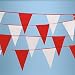 Algopix Similar Product 15 - Red & White Pennant String Flags