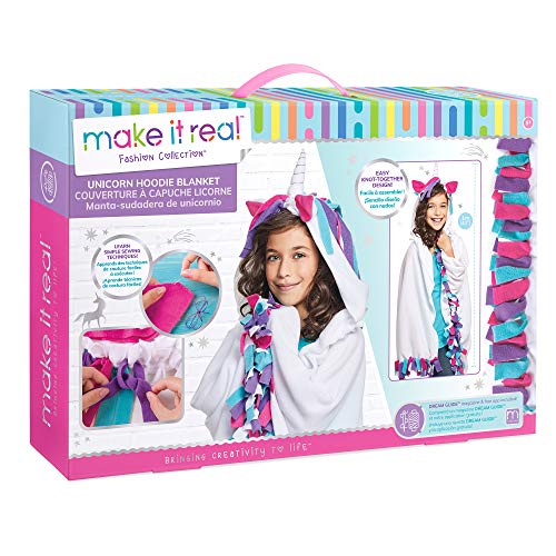 Algopix Similar Product 7 - Make It Real  Unicorn Hoodie Blanket