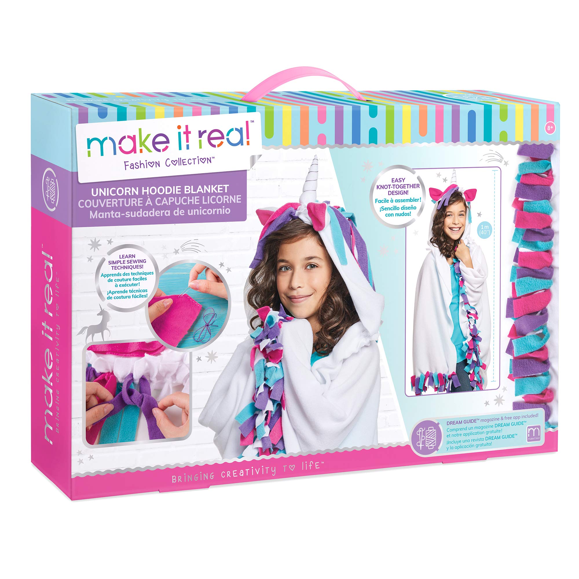 Algopix Similar Product 18 - Make It Real  Unicorn Hoodie Blanket