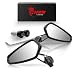 Algopix Similar Product 8 - MZS Motorcycle Bar End Mirrors Rear