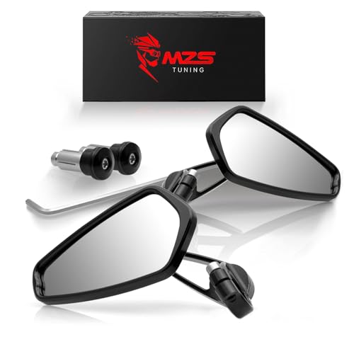Algopix Similar Product 19 - MZS Motorcycle Bar End Mirrors Rear