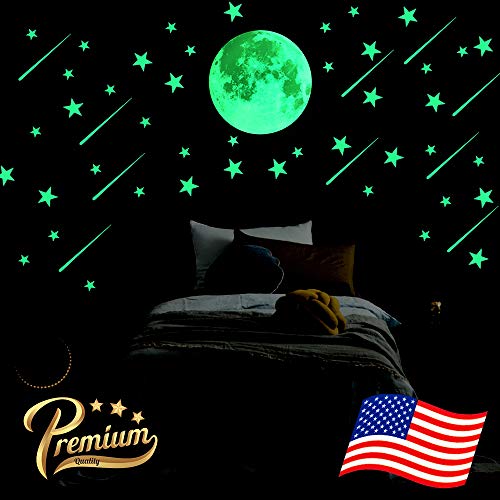 Algopix Similar Product 5 - 102 Pcs Glow in The Dark Stars Stickers