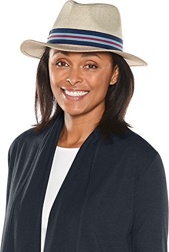 Algopix Similar Product 6 - Coolibar UPF 50 Womens Linen Fedora 