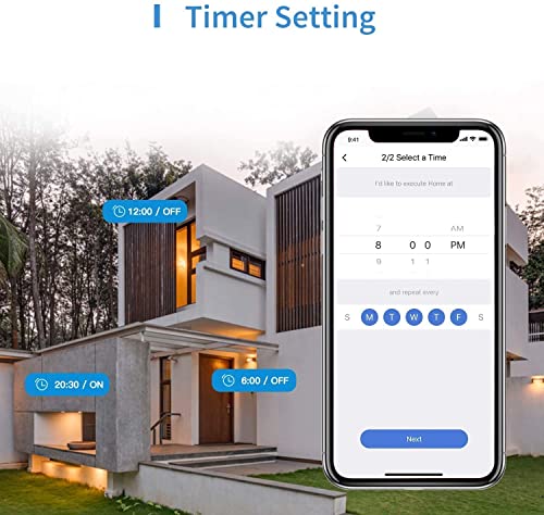 Algopix Similar Product 12 - meross Outdoor Smart Plug Outdoor Wifi