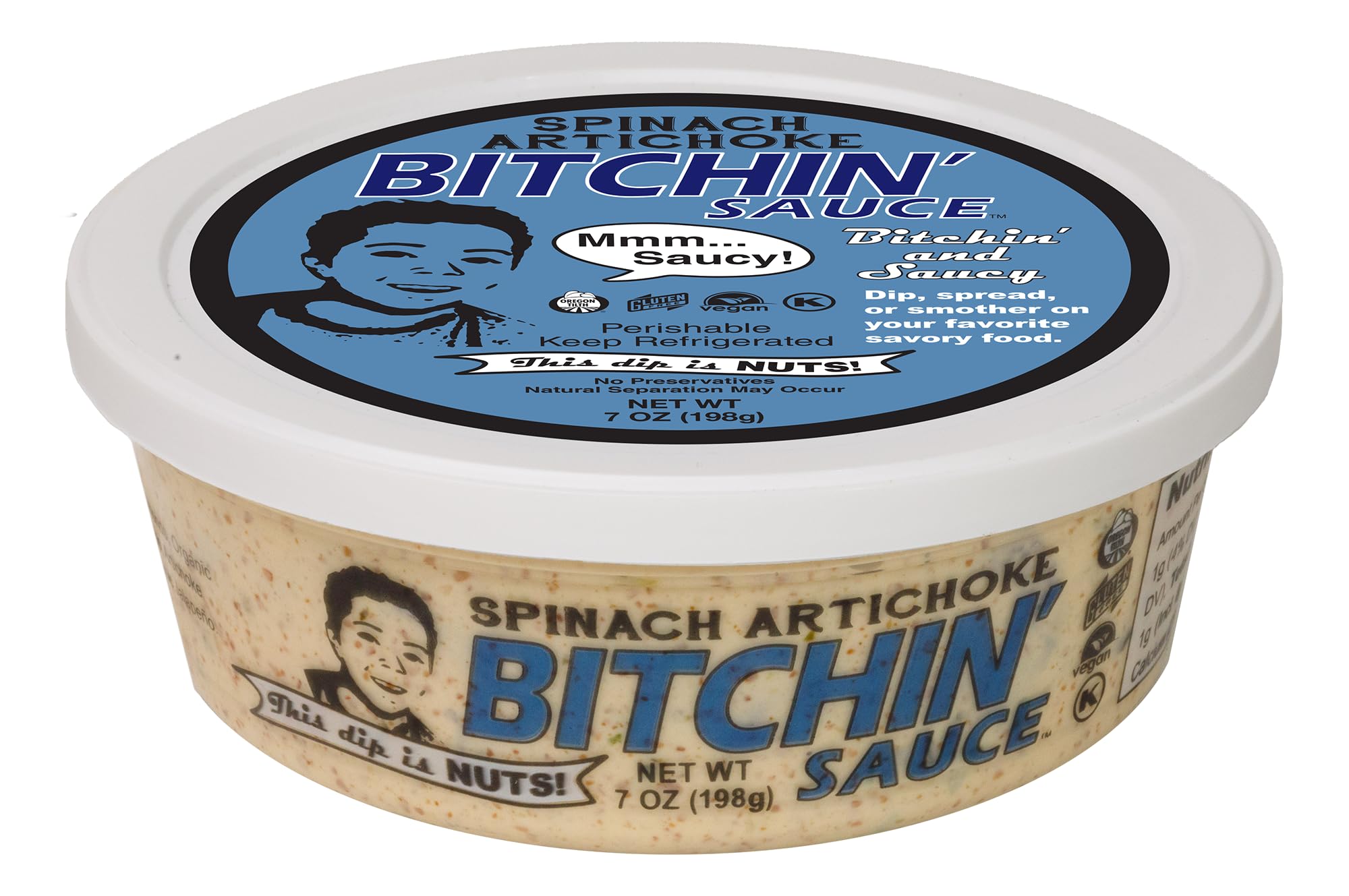 Algopix Similar Product 20 - Spinach Artichoke Bitchin Sauce 7oz 
