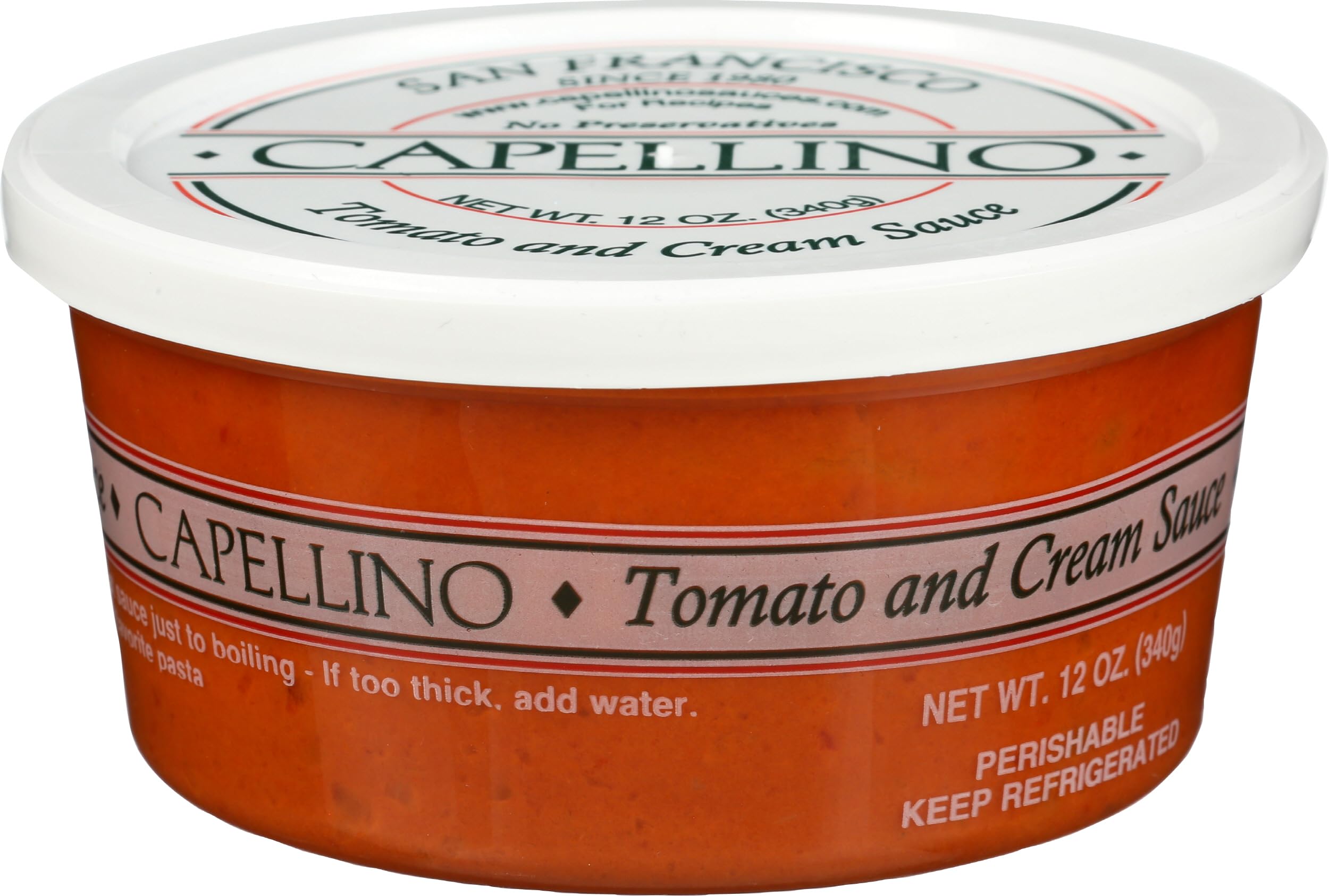 Algopix Similar Product 7 - CAPELLINO Tomato Cream Sauce, 12 OZ