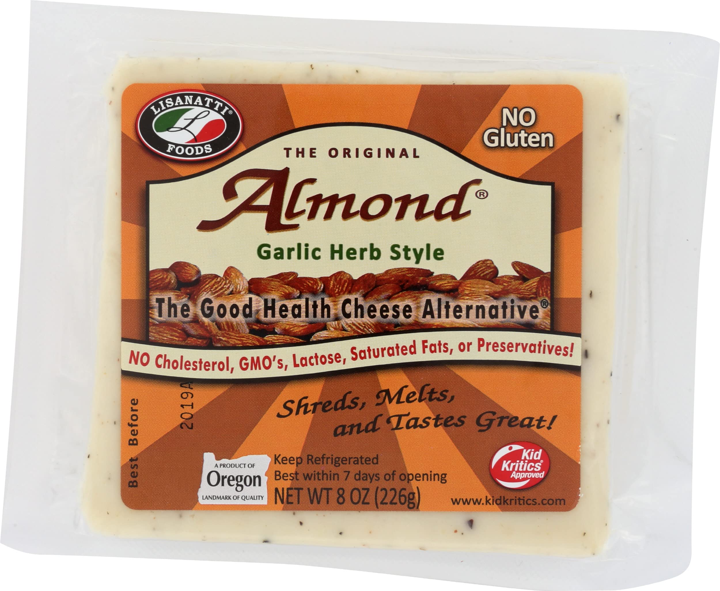 Algopix Similar Product 10 - LISANATTI Garlic Herb Almond Cheese 8