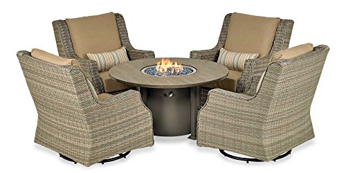 Algopix Similar Product 15 - Rome 5Piece Fire Chat Set Canvas
