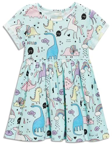 Algopix Similar Product 7 - Toddler Girls Dinosaur Summer Dresses