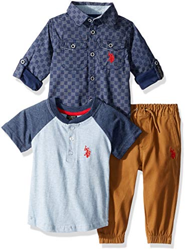 Algopix Similar Product 17 - US Polo Assn Baby Boys Long Sleeve