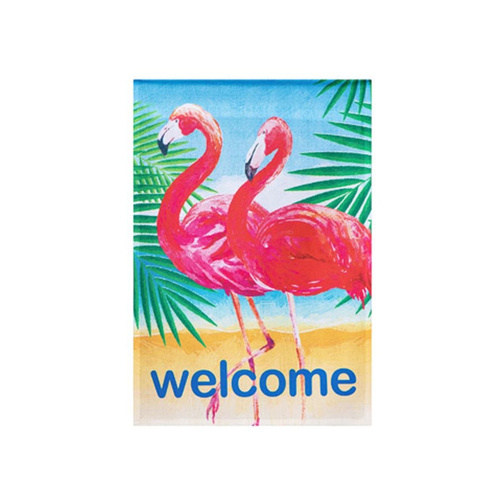 Algopix Similar Product 13 - Seasonal Accents Flamingo Garden Flag 