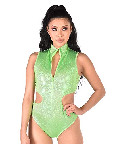 Algopix Similar Product 7 - iHeartRaves Silver Hooded Lace up Opal