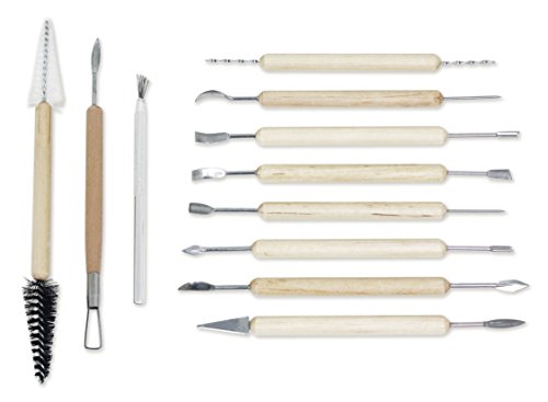 Algopix Similar Product 9 - Sargent Art Sculpting 11 Piece 21 Tool