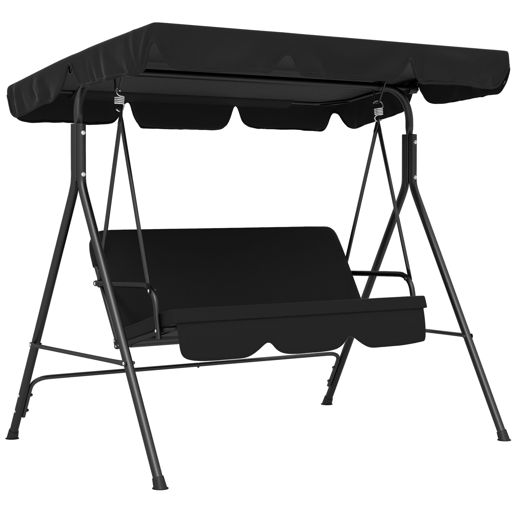 Algopix Similar Product 7 - Outsunny 3Seat Outdoor Patio Swing