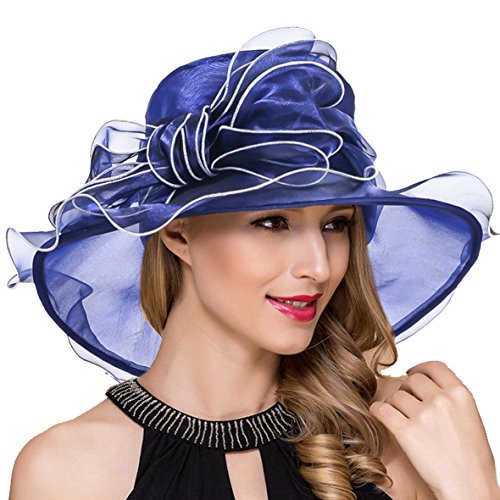 Algopix Similar Product 16 - Kentucky Derby Hats for Women Organza