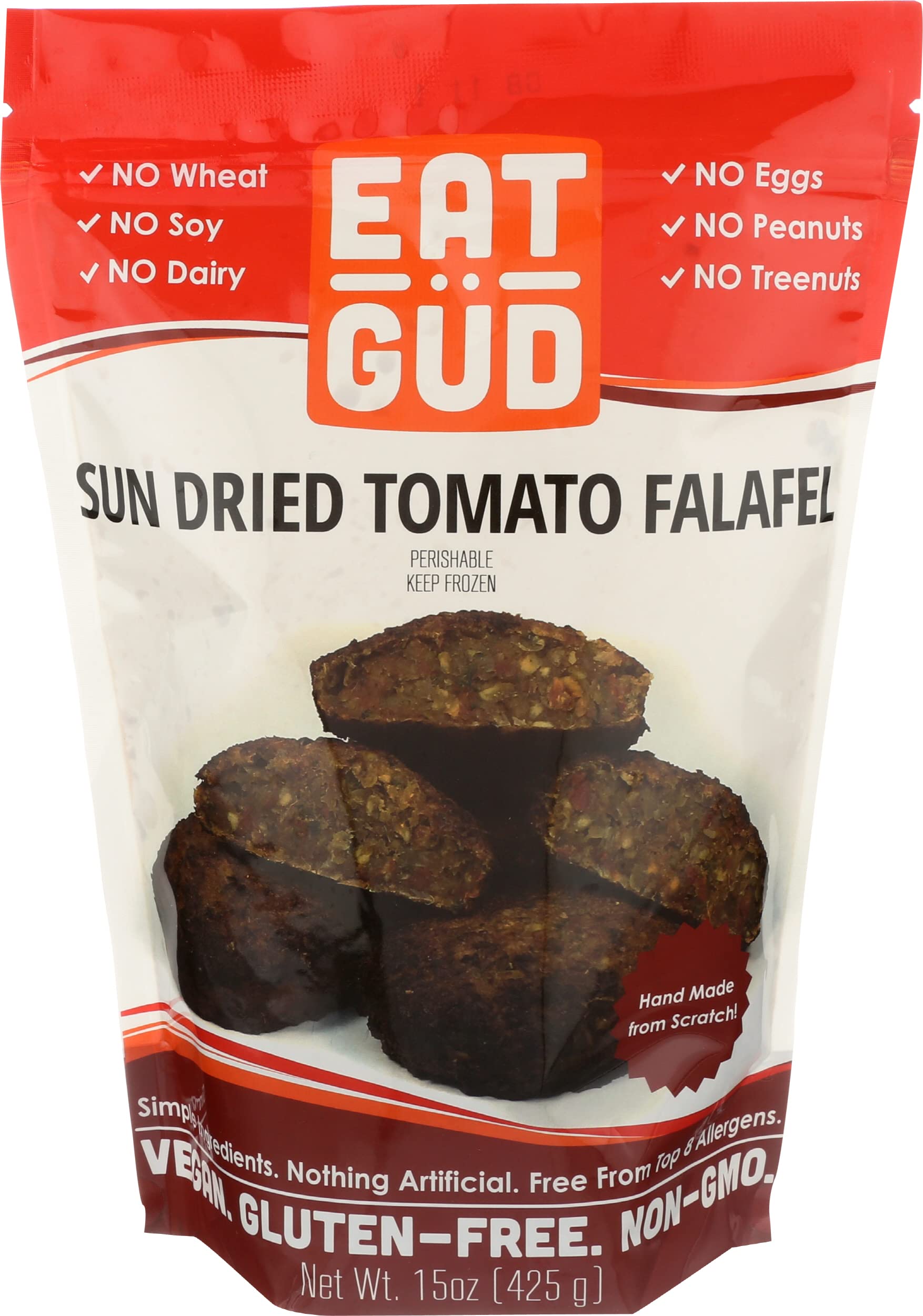 Algopix Similar Product 11 - EATGUD Falafel Sundried Tomato, 15 OZ