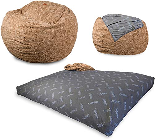 Algopix Similar Product 18 - CordaRoys Faux Fur Bean Bag Chair